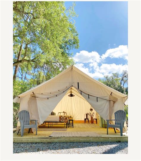 glamping at hillsborough river state park|Glamping = Glamorous Camping